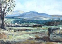 CATTLE GRAZING by David Johnston at Ross's Online Art Auctions