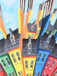 TALL CHIMNEYS by John Ormsby at Ross's Online Art Auctions