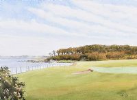 THE SIXTH GREEN, HELEN'S BAY GOLF COURSE by Wilbur Little at Ross's Online Art Auctions