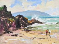 INISHOWEN PENINSULA FROM CASTLEROCK by Patrick Colhoun at Ross's Online Art Auctions