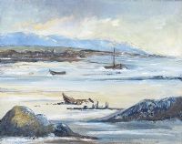 ON THE DONEGAL COAST by Lesley Lanigan O'Keefe at Ross's Online Art Auctions