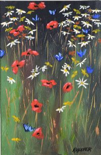 WILD FLOWERS II by Ronald Keefer at Ross's Online Art Auctions
