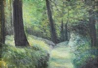 A WOODLAND PATH by Jack Caprani at Ross's Online Art Auctions