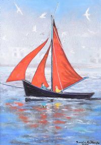 GALWAY HOOKER by Josephine Guilfoyle at Ross's Online Art Auctions