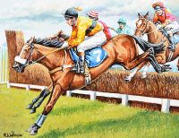 PAT TAFFE ON ARKLE by Roy Wallace at Ross's Online Art Auctions