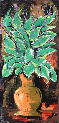 THE NEIGHBOUR'S HOSTA PLANT by Gerald G. Beattie at Ross's Online Art Auctions