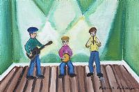 THREE MUSICIANS by Patrick Robinson at Ross's Online Art Auctions