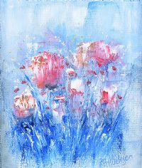 PINK BOUQUET by Hayley Huckson at Ross's Online Art Auctions