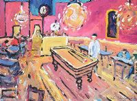 THE NIGHT CAFE IN THE PLACE LAMARTINE IN ARLES by Sean Lorinyenko at Ross's Online Art Auctions