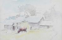SLIEVE NA MAN YOUTH HOSTEL by Tom Carr HRHA HRUA at Ross's Online Art Auctions