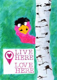 LIVE HERE, LOVE HERE by Eimear Gilleece at Ross's Online Art Auctions