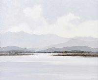 STILLL WATER ON THE LOUGH by Desmond Turner RUA at Ross's Online Art Auctions