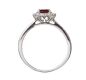 18CT WHITE GOLD RUBY AND DIAMOND RING at Ross's Online Art Auctions
