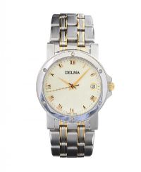 DELMA STAINLESS STEEL AND GOLD-PLATE GENT'S WRIST WATCH at Ross's Online Art Auctions