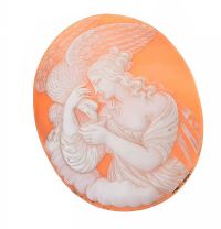 LOOSE LARGE FINELY CARVED CAMEO at Ross's Online Art Auctions