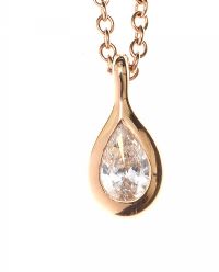 TIFFANY & CO. 18CT ROSE GOLD DIAMOND NECKLACE at Ross's Online Art Auctions