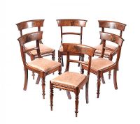 SET OF SIX VICTORIAN BAR BACK DINING ROOM CHAIRS at Ross's Online Art Auctions