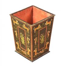 ANTIQUE PAINTED WOODEN BIN at Ross's Online Art Auctions
