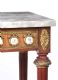 FRENCH STYLE MARBLE TOP CONSOLE TABLE at Ross's Online Art Auctions