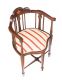 EDWARDIAN INLAID MAHOGANY TUB CHAIR at Ross's Online Art Auctions