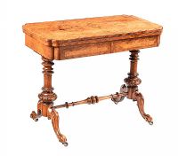 VICTORIAN INLAID WALNUT TURN OVER LEAF GAMES TABLE at Ross's Online Art Auctions