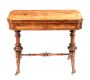 VICTORIAN INLAID WALNUT TURN OVER LEAF GAMES TABLE at Ross's Online Art Auctions