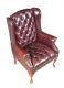 LEATHER WINGED BACK ARMCHAIR at Ross's Online Art Auctions