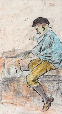 PLAYING HOP SCOTCH by William Conor RHA RUA at Ross's Online Art Auctions