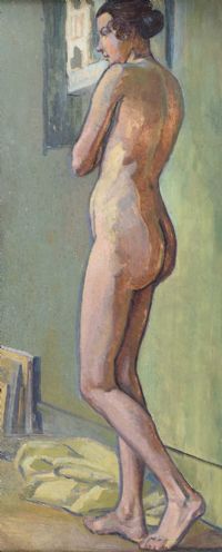 STANDING FEMALE NUDE by From The Studio of Roderic O'Connor at Ross's Online Art Auctions