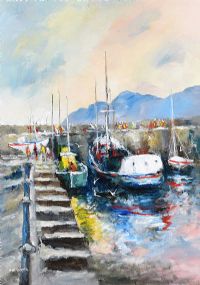 HOWTH HARBOUR, COUNTY DUBLIN by Niall Campion at Ross's Online Art Auctions