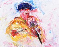 THE FIDDLER by Charlie Turnberry at Ross's Online Art Auctions