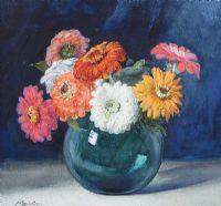 STILL LIFE, FLOWERS IN A VASE by Wycliffe Egginton RI RCA at Ross's Online Art Auctions