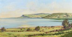 VIEW FROM LARGY ROAD, COUNTRY ANTRIM by Samuel McLarnon UWS at Ross's Online Art Auctions