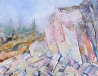 THOMAS MOUNTAIN QUARRY, MOURNE MOUNTAINS by Roland A.D. Inman at Ross's Online Art Auctions