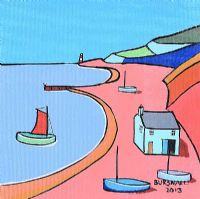 BRIGHT CLIFF by Paul Bursnall at Ross's Online Art Auctions