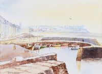 PORTSTEWART HARBOUR by Tom McGoldrick at Ross's Online Art Auctions