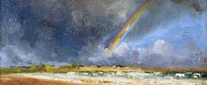 STORMY SKIES, DONEGAL by Jim Holmes at Ross's Online Art Auctions