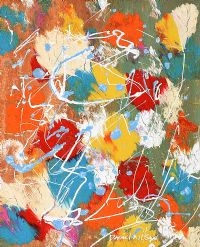 FLORAL ABSTRACT by David Wilson at Ross's Online Art Auctions