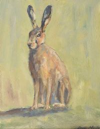 SITTING HARE by Oran Maguire at Ross's Online Art Auctions