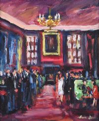 IN THE SHELBOURNE HOTEL, DUBLIN by Marie Devlin at Ross's Online Art Auctions