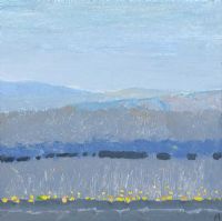 BLUE LANDSCAPE by Colin Middleton RHA RUA at Ross's Online Art Auctions