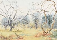 TREES IN A LANDSCAPE by Dorothy Gilmore at Ross's Online Art Auctions