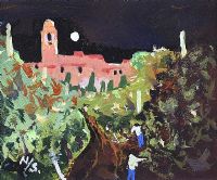 MONTEPULCIANO BY MOONLIGHT by Neil Speers at Ross's Online Art Auctions