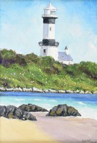 SHROOVE LIGHTHOUSE by Sean Loughrey at Ross's Online Art Auctions