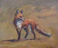 WINTER FOX by Oran Maguire at Ross's Online Art Auctions