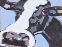 CURIOUS COW by Con Campbell at Ross's Online Art Auctions