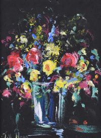 STILL LIFE, FLOWERS by Jill Hogg at Ross's Online Art Auctions