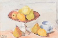 STILL LIFE, FRUIT ON A DISH by From The Studio of Roderic O'Connor at Ross's Online Art Auctions