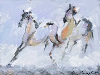 FUN RUN IN THE SNOW by Con Campbell at Ross's Online Art Auctions