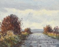 A ROAD IN THE GLENS by Wilfred Haughton RUA at Ross's Online Art Auctions